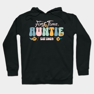 First Time Auntie Est 2024 Hoodie